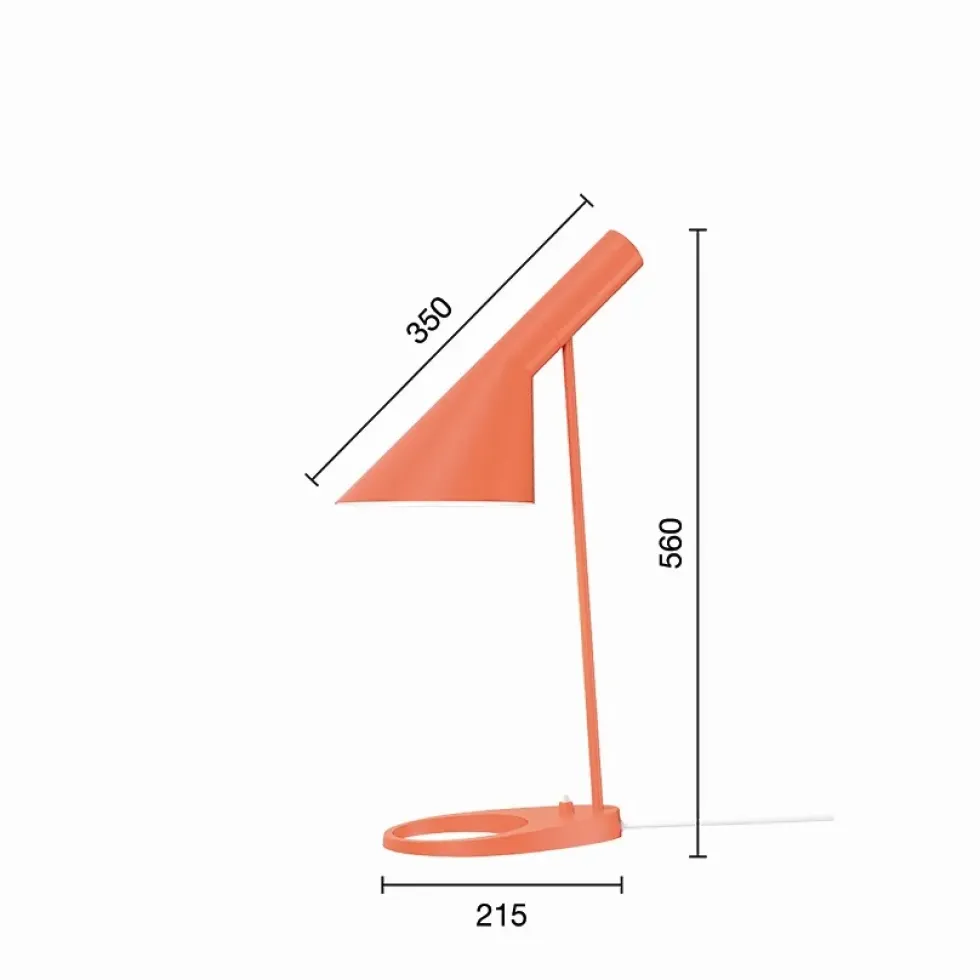 AJ bordlampe, electric orange