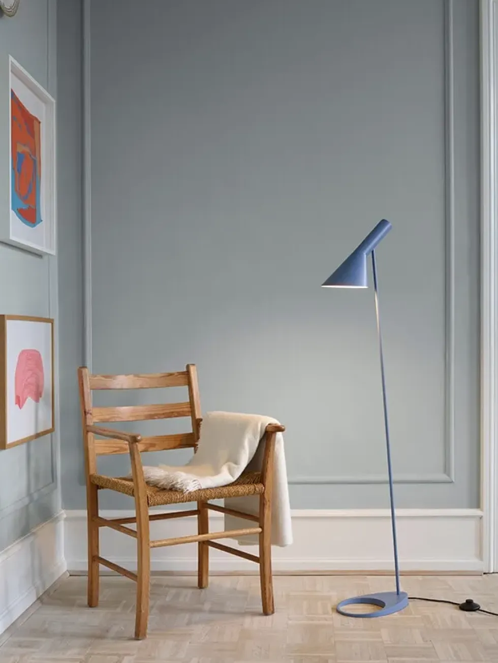AJ gulvlampe, electric orange