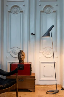 AJ gulvlampe, poleret stål