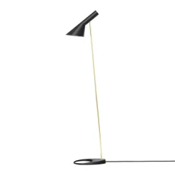 AJ gulvlampe, sort/messing