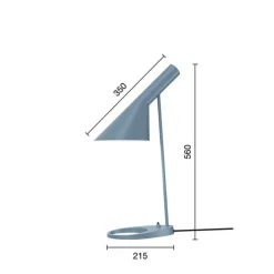 AJ Mini bordlampe, dusty blue