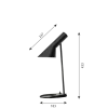 AJ Mini bordlampe V3, sort