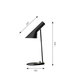AJ Mini bordlampe V3, sort