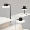 AJ Oxford 28 Bordlampe, metal sort/opal glas