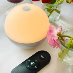 Alba Light Ball batterilampe / bordlampe, shiny hvid (2 stk.)