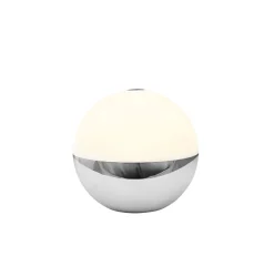 Alba Light Ball batterilampe / bordlampe, krom (1 stk.)