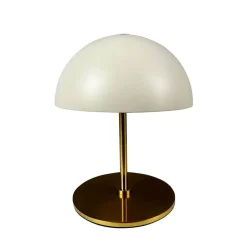 Along LED bord- / batterilampe, beige/messing (2 stk.)