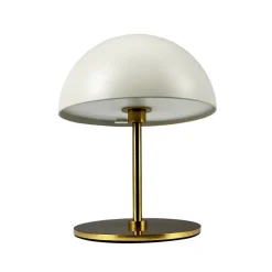 Along LED bord- / batterilampe, beige/messing (2 stk.)