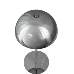 Along LED bord- / batterilampe, krom (2 stk.)