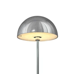 Along LED bord- / batterilampe, krom (2 stk.)