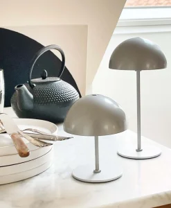 Along LED bord- / batterilampe, sølv (2 stk.)