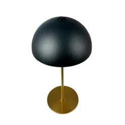 Along LED bord- / batterilampe, sort/messing