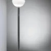 AM2C gulvlampe, krom/hvid