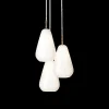 Anoli 3 pendel, nordic guld/opal