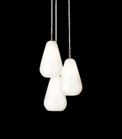 Anoli 3 pendel, nordic guld/opal