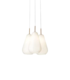 Anoli 3 pendel, nordic guld/opal