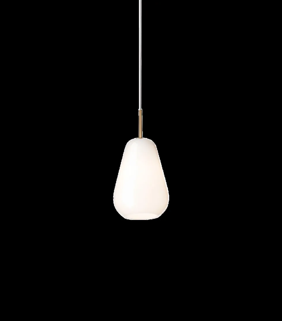 Anoli 1 pendel small, nordic guld/opal