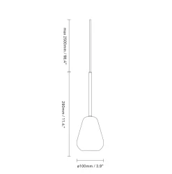 Anoli Spot pendel, sort