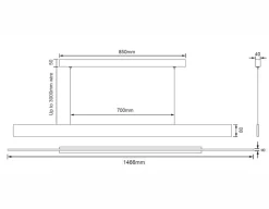 ANTIDARK Supreme pendel - 150 up/down, sort