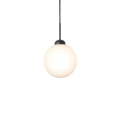 Apiales 1 Large pendel, satin sort/opal