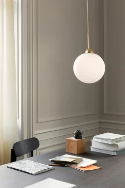 Apiales 1 Large pendel, satin sort/opal