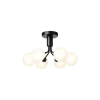 Apiales 6 loftlampe, satin sort/opal