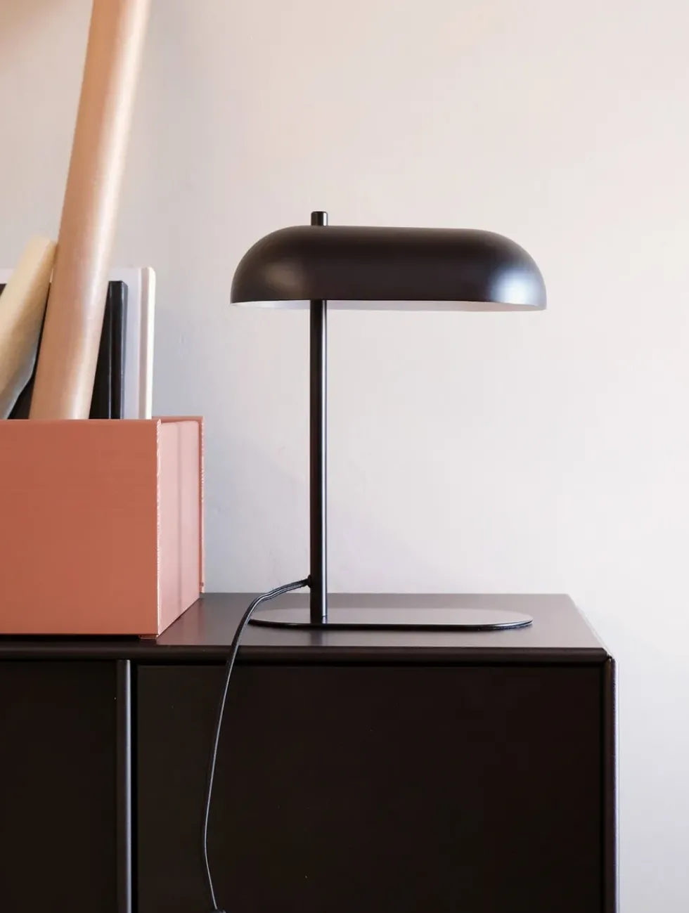 Arch bordlampe, mat sort