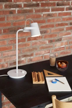Ardent bordlampe, lysegrå