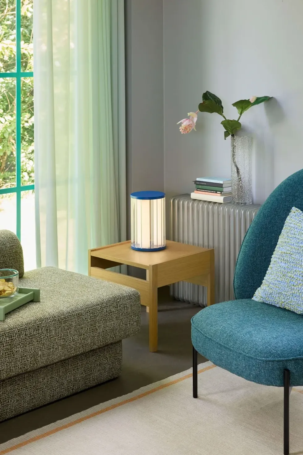 Aru bordlampe, blå