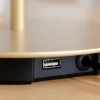 Asteria bordlampe m/USB, pearl hvid/sort