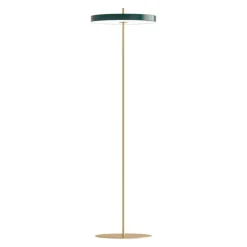 Asteria gulvlampe, forest grøn/messing