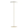 Asteria gulvlampe, pearl hvid/messing