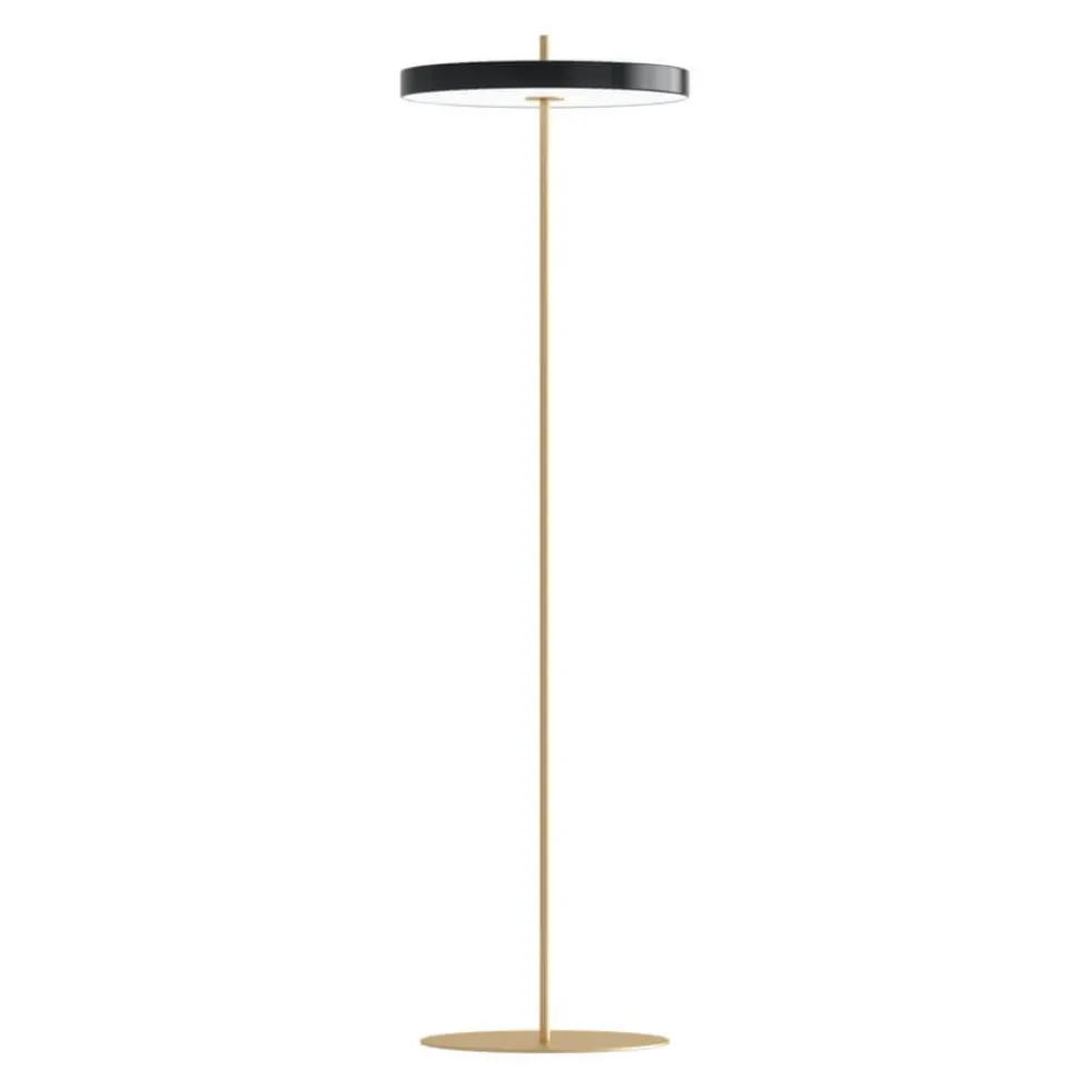 Asteria gulvlampe, sort/messing