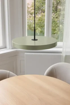 Asteria medium pendel, olive grøn/sort