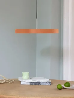 Asteria medium pendel, orange/stål