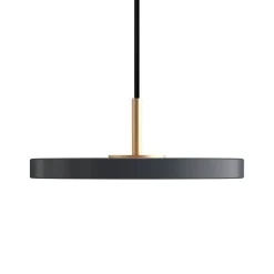 Asteria micro pendel, antrasit/messing