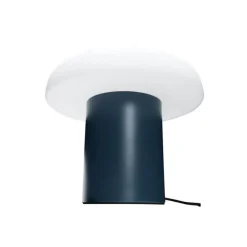Ateliers bordlampe, mørkeblå/hvid