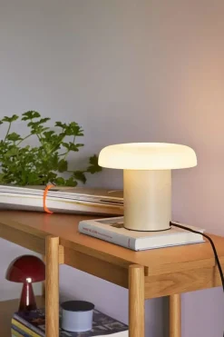 Ateliers bordlampe, sand/hvid