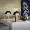 Atollo 238 bordlampe, satin sort nikkel