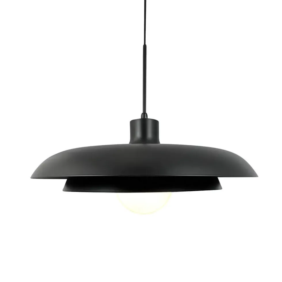 Ava pendel med glaskuppel, sort