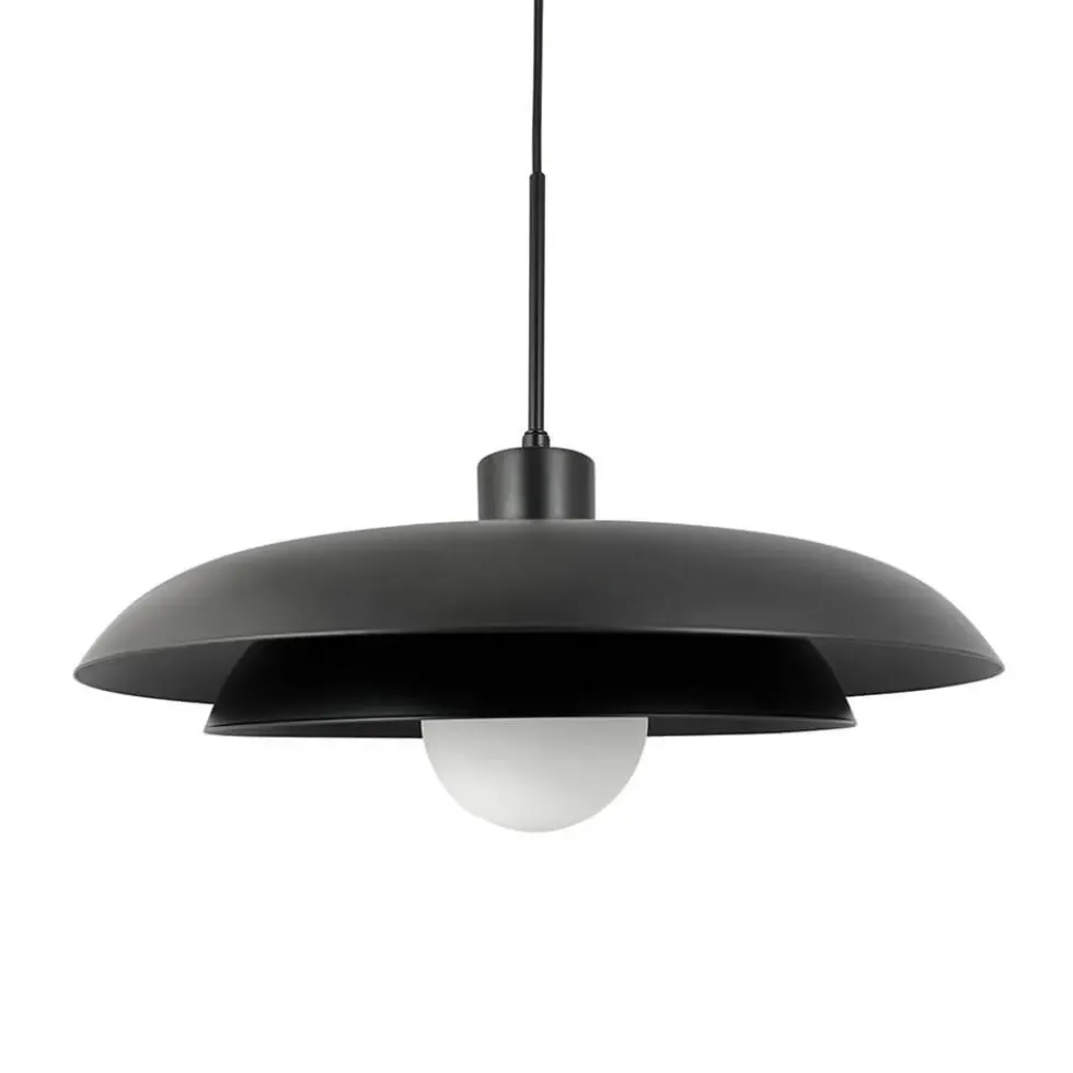 Ava pendel med glaskuppel, sort