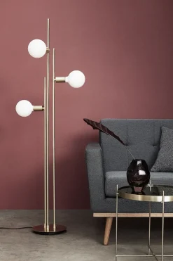 Balance gulvlampe, messing
