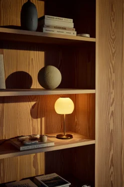 Ball Glass bordlampe, amber