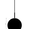 Ball Glass pendel Ø18, cappuccino
