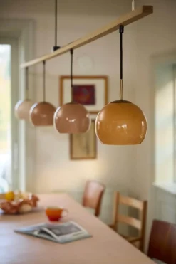 Ball Glass pendel Ø18, sand grey