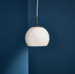 Ball Glass pendel Ø18, sand grey
