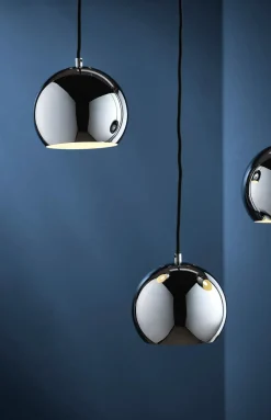 Ball Pendel Ø18, blank krom