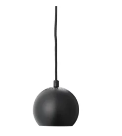 Ball pendel Ø12, mat sort