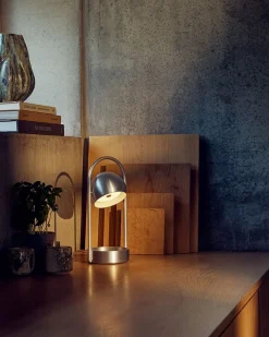 Ball Portable batterilampe / bordlampe, aluminium