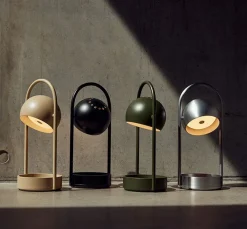 Ball Portable batterilampe / bordlampe, olivengrøn